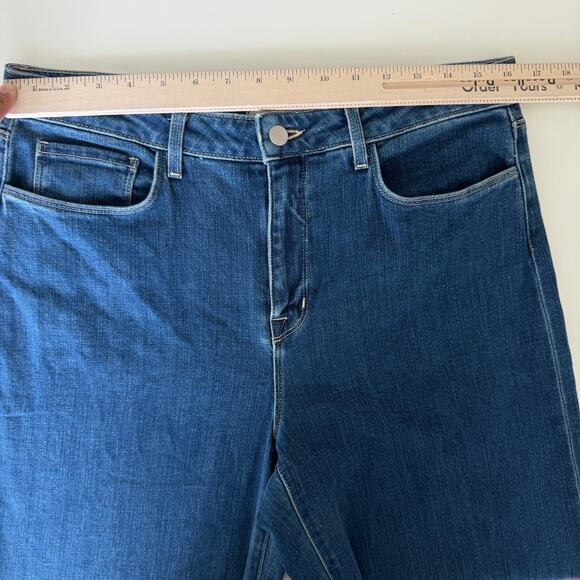 L'Agence Madden Wide Leg Jeans Womens 31 High Waist Flared Stretch Durango Wash - Picture 9 of 14